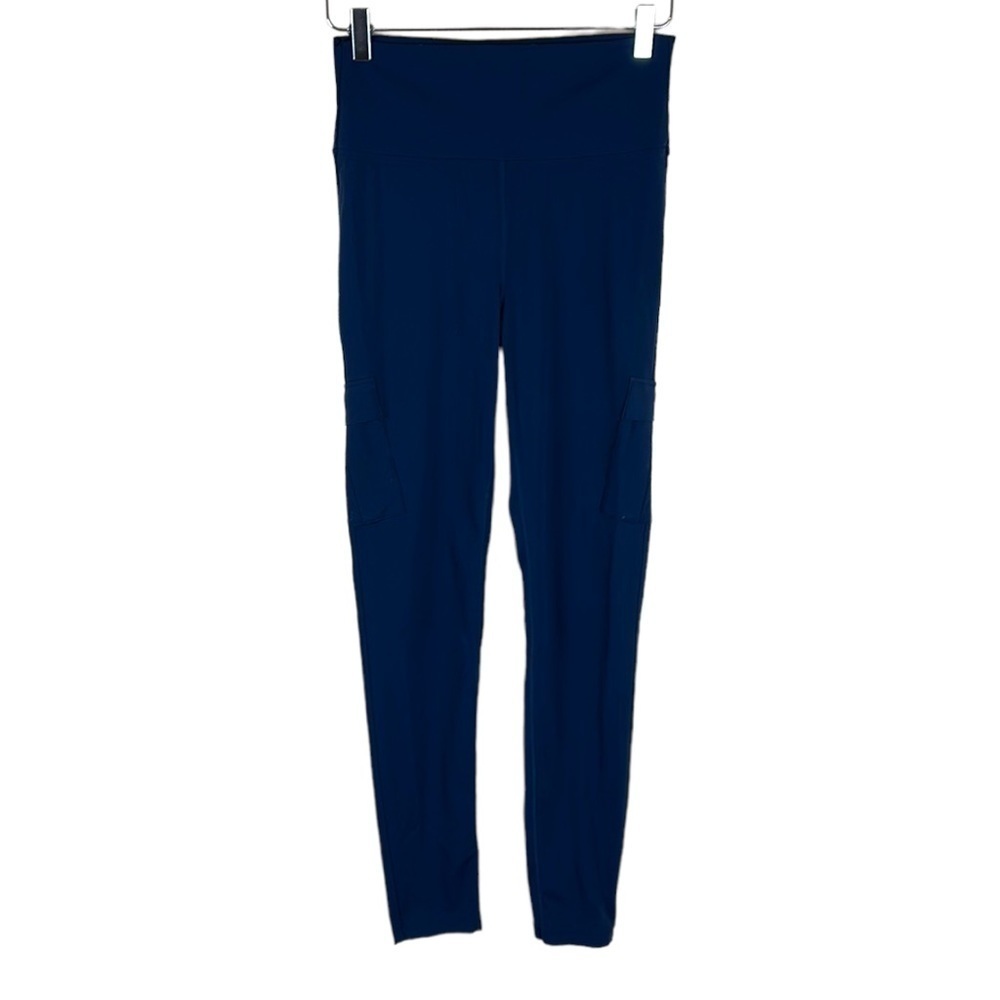 ZYIA ACTIVE NAVY ECLIPSE HIGH RISE CARGO LEGGINGS